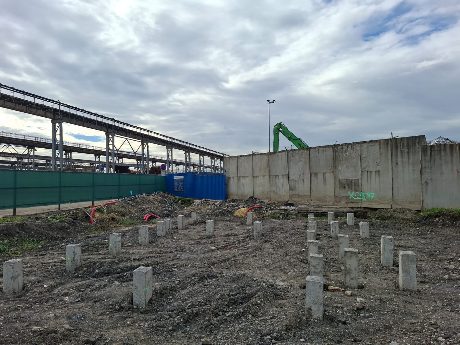 Rammed concrete piles for the foundation of a building in Ostrava | 2025 Rammed concrete piles for the foundation of a building in Ostrava | 2025